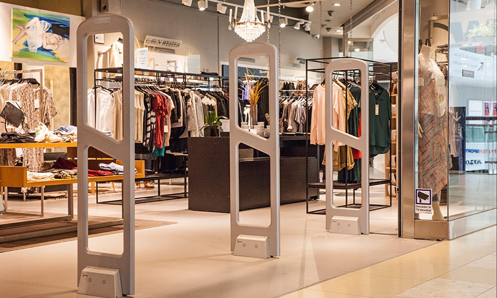 Varularm, EAS, Larmbågar, larm för butiker, varularm butik